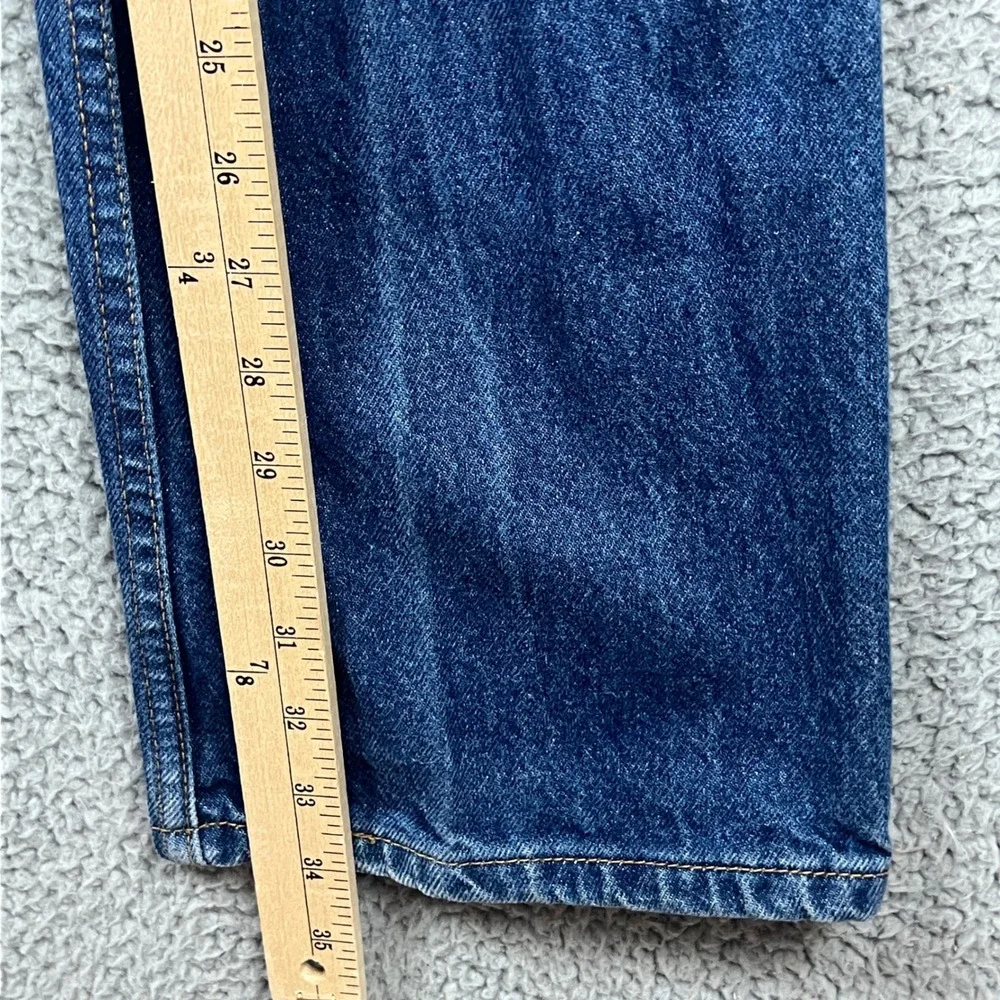 Vintage Levis 517 Orange Tab Jeans 32x34 Blue Bootcut Denim Made in USA Mens